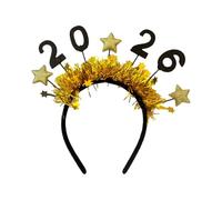 Glitter Star Party Headband - Festive Hair Accessory for Holiday Events | Gold Silver Celebration Tiara with Shiny Decorations, Fun New Year Birthday Christmas, Masquerade Outfit for Teens Women Girls