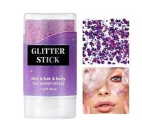 Glitter Stick - Body Glitter | Face Glitters | Waterproof Long-Lasting Shimmer Makeup, Versatile Cosmetic for Women Kids Accessories for Festival Party Stage Events, 15g Twist-Up Stick