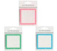 Glitter Sticky Notes, Sparkle Sticky Notes, Cute Self Adhesive Note Memo Pads, Clear Post It Notes Pastel, See Through Notes, Office Supplies, Small to Do List (3 PCS)