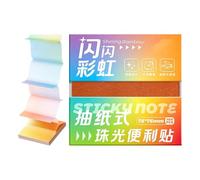 Glitter Sticky Notes - Transparent Pull-out Sticky Notes With Semi-transpar