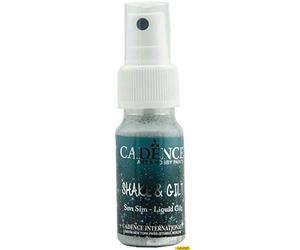 GLITTER TEXTIL EN SPRAY AL AGUA CADENCE SHAKE & GILT PLATA 25ML