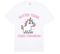 Glitter Today Chaos Tomorrow Comfort Colors Adult Heavyweight T-Shirt