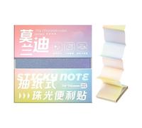 Glittery Sticky Notes - Colorful Glitter Transparent Pads Transparent