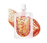 Glitzer Gel für den Körper - Make up Mit Funkelnden Pailletten | Gesichts und Körperschimmer Holografisches Festivalglitzer | Fürr Festival Konzert Karneval Abiball Makeup
