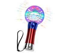 Glitzernder LED-Leuchtstab, leichtes Leuchtspielzeug, einfache Bedienung mit funkelndem runden Design, vielseitiges Partyzubehör für unterwegs, Kinder-Gadget mit farbenfrohem Stil, Leuchtstab zum Gebu