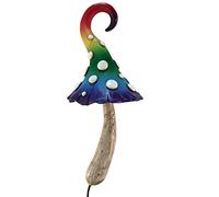 GlitZGlam Hongo mágico en Miniatura Color arcoíris para jardín para Hadas en Miniatura o gnomos de césped en Miniatura Accesorio para jardín de Hadas o gnomos