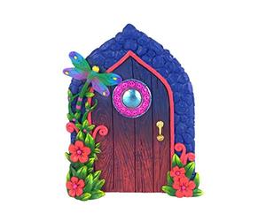 GlitZGlam Puerta de Libélula en Miniatura para Jardín Encantado de Hadas y Gnomos en Miniatura. Accesorios para Jardín de Hadas y Gnomos
