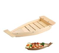 Glixoft Barco De Madera para Servir Sushi, Plato De Barco Japonés, Plato De Sashimi, Bandeja De Cocina De Mariscos, Herramienta para Servir Sashimi para Restaurante