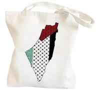 Glixoft Bolso De Lona Estampado, Bolso De Mano Palestina Libre, Bolso De Compras Harajuku, Bolso De Hombro De Jerusalén, Bolso De Mano con Pájaro De Paz para Mujer