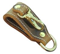 Glixoft Llavero De Cuero Genuino, Llavero De Cuero, Llavero Vintage, Cinturón, Hebilla De Gancho, Soporte para Llavero De Coche para Hombres Y Mujeres