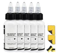 Glizm Car Scratch Repair, Quick Carpaint Scratch Repair, Material for Repairing Deep Scratchs and a Hole on The Bumper of Car, Cars Panit Scratches Repairs Polishing Wax of Deep Scratches(5PCS)