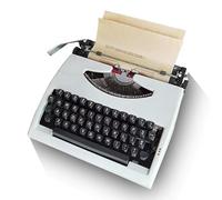 GLJDMBD Máquina de máquina de Escribir Manual portátil Tradicional, máquina de Escribir clásico clásico Antiguo para escritores, máquina de Escribir nostálgico Duradero