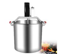 GLJTUO Batidora eléctrica, batidora de pie de Acero Inoxidable, batidora automática para ollas y recipientes con Velocidad Ajustable para la preparación Comercial de sopas y Sal,80L/21Gal