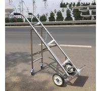 GLJTUO Carro Grande de Acero Inoxidable para Cilindros de Gas - Soporte Plegable para Tanques de oxígeno y Carro para Cilindros de Soldadura para Uso Industrial - Estante para c,6