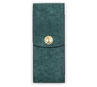 GLJTUO Estuche De Cuero para Bolígrafos, Funda Protectora para Bolígrafos, con Capacidad para 3 Bolígrafos, Bolsa Estilográfica Estilo Retro, para Organizador De Lápices Estilográficos (E)