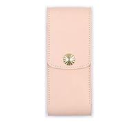 GLJTUO Estuche De Cuero para Bolígrafos, Funda Protectora para Bolígrafos, con Capacidad para 3 Bolígrafos, Bolsa Estilográfica Estilo Retro, para Organizador De Lápices Estilográficos (D)