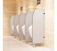 GLJTUO Extensor de mampara para urinario de Montaje en Pared, Paquete de 2 Paneles divisores Negros para urinarios, Ideales para baños públicos en escuelas, hoteles y Obras de c,Grey-3Pcs
