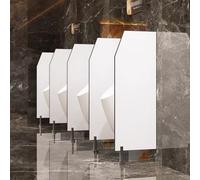 GLJTUO Extensor de mampara para urinario de Montaje en Pared, Paquete de 2 Paneles divisores Negros para urinarios, Ideales para baños públicos en escuelas, hoteles y Obras de c,White-3Pcs