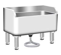 GLJTUO Fregadero Multiusos de Acero Inoxidable para fregonas, Ideal para cocinas y Uso Comercial. Lavabo de Servicio Duradero para lavanderías y restaurantes.,100CM