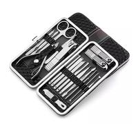 GLJTUO Kit de cortauñas, Cuchillo de pedicura, Juego de cortauñas para el hogar, alicates para cortauñas, Juego de Herramientas de manicura para Adultos, Juego de manicura para,Black