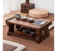 GLJTUO Mesa De Té Pequeña Plegable Estilo Tatami Japonés De Mediados De Siglo para Balcón con Ventanal,One Color-80 * 35 * 23cm/31.5 * 13.8 * 9.1in