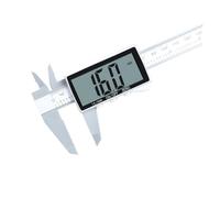 GLJTUO Micrómetro, Calibrador Vernier con Pantalla Digital, Calibrador De Plástico De Pantalla Completa De 0 A 150 Mm, Regla De Medición para Joyería Cultural Y De Entretenimien,Sliver-1
