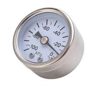 GLJTUO Micrómetro, Manómetro De Presión con Dial Lleno De Líquido, Indicación Precisa, Manómetro De Vacío De Acero Inoxidable para Uso Industrial,