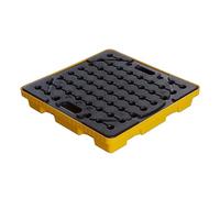 GLJTUO Palet Antiderrames A Prueba De Fugas, Bandeja Industrial De Polietileno para Cubos De Pintura, Plataforma De Almacenamiento Desmontable para Garaje para Una Gestión Efici,610x610x100mm