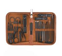 GLJTUO Set de cortauñas de Acero Inoxidable, Kit de Aseo de Viaje, Herramientas para manicura y pedicura, Cuidado Personal.