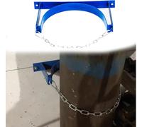 GLJTUO Soporte de Acero Azul para Tanque de oxígeno con Cadena Protectora - Soportes de Pared para Cilindros, Estante Organizador para 3 Botellas de Gas,5-1 Pc-1 Bottle