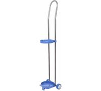 GLJTUO Soporte de Acero Inoxidable con Ruedas para Tanque de oxígeno - Carro para Cilindro de 15 litros para Uso doméstico, Escolar y Industrial - Soporte rodante Duradero para,0-37.4 Inch