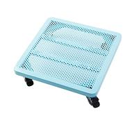 GLJTUO Soporte de Acero para macetas, Bandeja con Ruedas, Carrito Grande para Mover Plantas, Soporte para Plantas con Ruedas, Soporte Resistente para macetas de jardín Interior, Azul - 25 x 25 cm