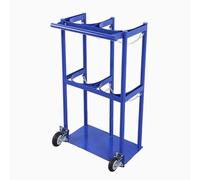 GLJTUO Soporte para Cilindros de oxígeno, Carro para Tanque de oxígeno Simple/Doble, Carro médico con Ruedas de 2 Ruedas para Transportar Cilindros de oxígeno, Estante Vertical,L69cm(27 1/8