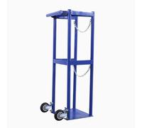 GLJTUO Soporte para Cilindros de oxígeno, Carro para Tanque de oxígeno Simple/Doble, Carro médico con Ruedas de 2 Ruedas para Transportar Cilindros de oxígeno, Estante Vertical,L31cm(12 1/4
