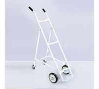 GLJTUO Soporte Plegable para Cilindros de oxígeno, Carro Grande y Resistente para Tanques de oxígeno, Soporte rodante para Cilindros de Gas, para residencias de Ancianos/hospita,White