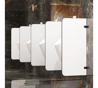 GLJTUO Urinario para Hombres en Lugares públicos, Separador de baño de Pared para hoteles, escuelas y centros comerciales, 90x40cm/35.4x15.7in, Juego de 3,White-3Pcs