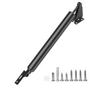 GLKEBY Cierrapuertas de tormenta, cierre de puerta resistente con función de apertura de sujeción y movimiento de cierre suave, para puertas de tormenta, color negro