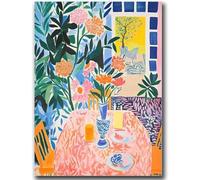 GLKFWVX Henri Matisse - Póster de flores coloridas de Henri Matisse para decoración del hogar, 50 x 70 cm, sin marco