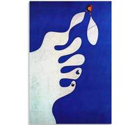 GLKFWVX Joan Miró 《Pies 》Carteles Grabados de Pósters Arte Mural Moderno Joan Miro Abstracto Pintura en Lienzo de Joan Miro para decoración del hogar Imagen 30x50cm Sin Marco