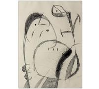 GLKFWVX Joan Miro Póster autorretrato arte de pared surrealismo lienzo pintura Joan Miro impresión nórdico imagen para decoración de sala de estar, 30 x 45 cm, sin marco