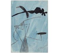 GLKFWVX Joan Miro Póster Príncipe de las Estrellas Arte de Pared Surrealismo Lienzo Pintura Joan Miro Impresión Nórdica Imagen para Sala de Estar Decoración 30x45cmx1 Sin Marco