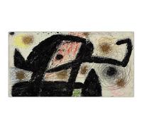 GLKFWVX Póster abstracto de Joan Miro para pared, impresiones de Joan Miro, lienzo de barbarie, cuadro nórdico para decoración de sala de estar, 65 x 30 cm, sin marco