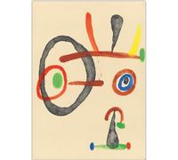 GLKFWVX Póster de Joan Miro con diseño de Joan Miro sin título, impresión sobre lienzo de barbarie, cuadro nórdico para decoración de sala de estar, 30 x 45 cm, sin marco