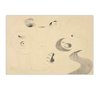 GLKFWVX Póster de Joan Miro con diseño de niña del viento, impresión de Joan Miro, lienzo de barbarie, cuadro nórdico para decoración de sala de estar, 45 x 30 cm, sin marco