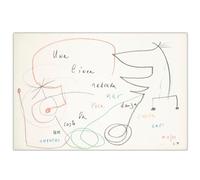 GLKFWVX Póster de Joan Miro con diseño inglés de surrealismo, lienzo de Joan Miro, impresión nórdica para decoración de sala de estar, 45 x 30 cm, sin marco