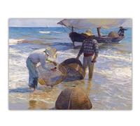 GLKFWVX Póster de Joaquin Sorolla y Bastida, diseño de la costa valenciana, arte mural de Joaquín Sorolla y Bastida, impresión sobre lienzo para decoración del hogar, 60 x 90 cm, sin marco
