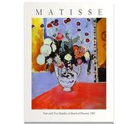 GLKFWVX Póster famoso de Henri Matisse, jarrón con dos asas, arte de pared, lienzo de Henri Matisse, impresiones retro para decoración del hogar, 60 x 80 cm, sin marco