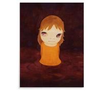 GLKFWVX Póster famoso de Yoshitomo Nara, manga japonesa, arte de pared, impresiones modernas de Yoshitomo Nara, cuadro abstracto para decoración del hogar, 40 x 60 cm, sin marco