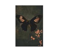 GLKISGFQ Lienzo decorativo para pared, diseño de mariposa oscura, 1 póster para decoración de dormitorio, paisaje, oficina, habitación, regalo, 40 x 60 cm