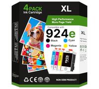 Glliter 924e 924 Cartuchos XL para HP 924 Cartuchos Multipack para HP 924e 924XL para HP Officejet Pro 8122e 8132e 8120e 8130e 8132e 8124e 8125e